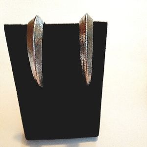 Silver platted  hoop earrings